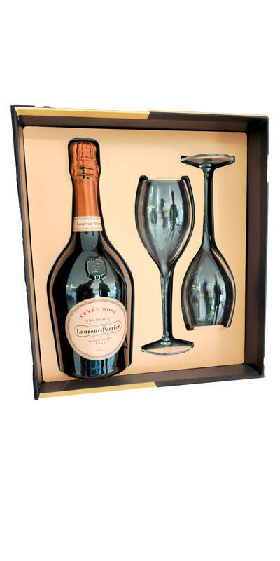 Coffret Laurent-Perrier Cuvée Rosé + 2 VE